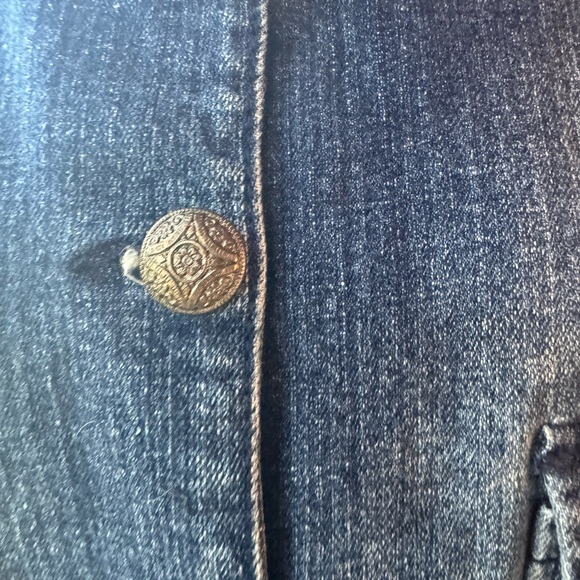 1990s MXM Embroidered Heart‎ Button Down Denim Jacket - Picture 2 of 8